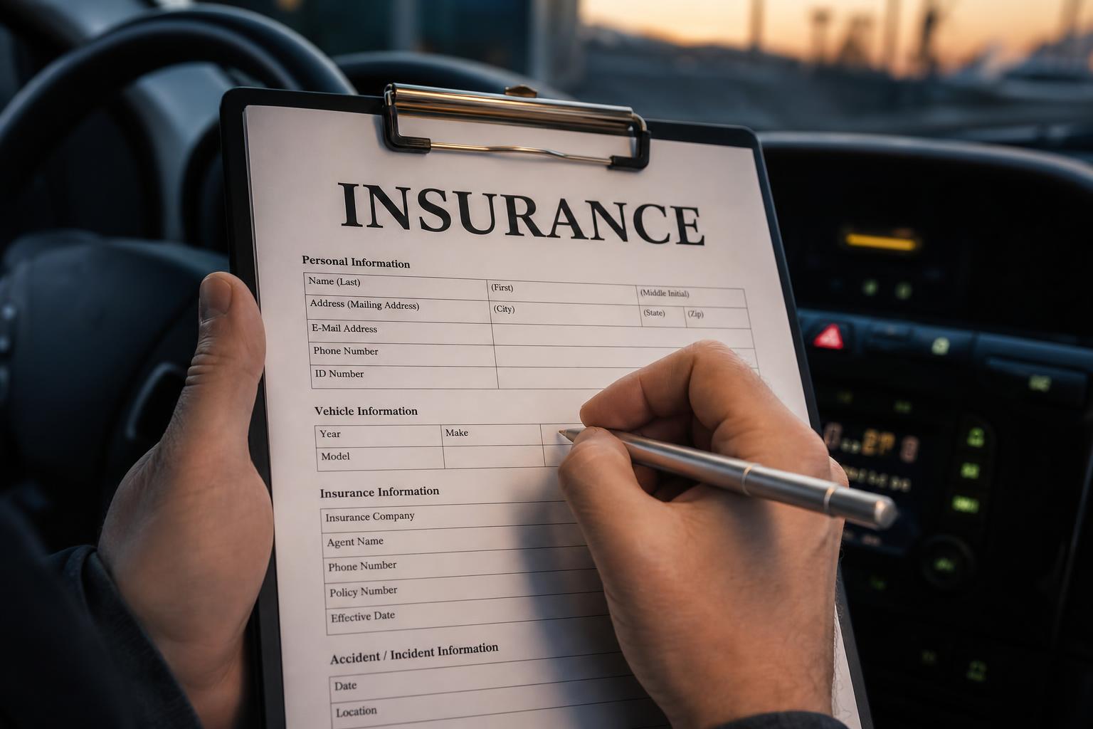 Insurance paperwork